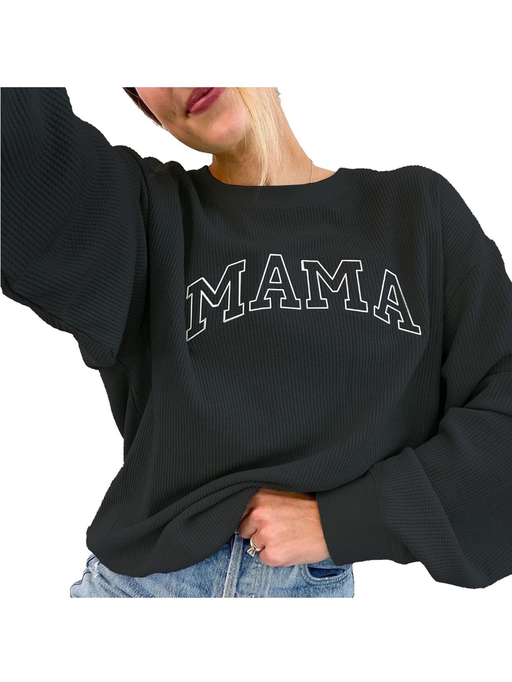 Breastfeeding double side zipper MAMA sweatshirt